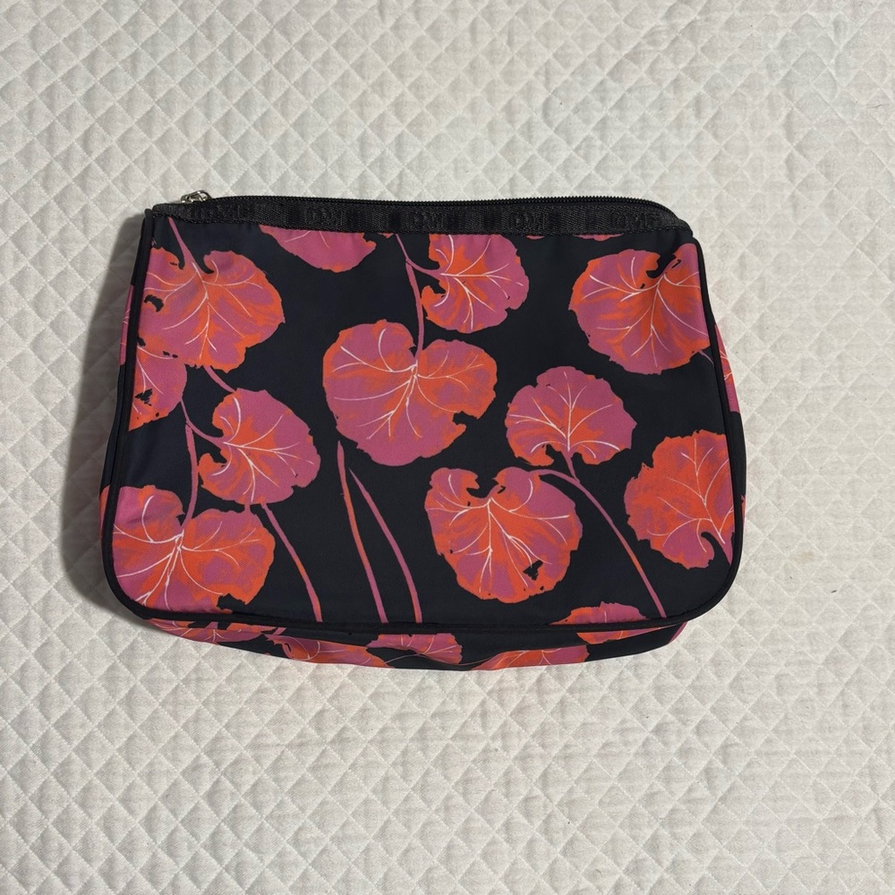 Diane Von Furstenberg For Target Black and Pink Floral Pouch